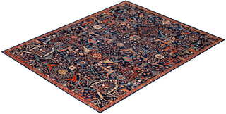 Serapi One of a kind Wool Blue Area Rug 8' 1" x 9' 11"