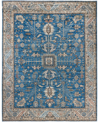 Serapi One of a kind Wool Light Blue Area Rug 7' 11" x 9' 10"