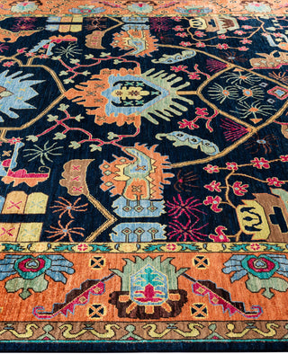 Serapi One of a kind Wool Blue Area Rug 8' 2" x 10' 3"
