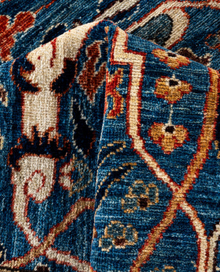 Serapi One of a kind Wool Light Blue Area Rug 7' 11" x 9' 10"