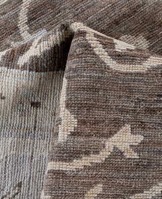 Oushak One of a kind Wool Brown Area Rug 8' 8" x 11' 10"