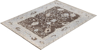 Oushak One of a kind Wool Brown Area Rug 8' 8" x 11' 10"