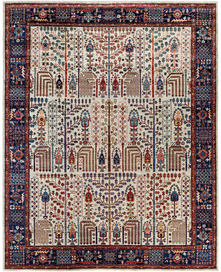 Serapi One of a kind Wool Light Gray Area Rug 8' 0" x 9' 11"