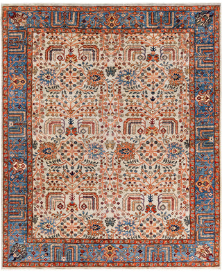 Serapi One of a kind Wool Ivory Area Rug 8' 0" x 9' 8"