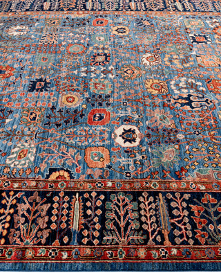 Serapi One of a kind Wool Light Blue Area Rug 8' 1" x 9' 11"