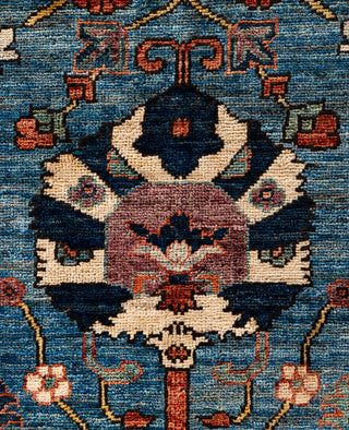 Serapi One of a kind Wool Light Blue Area Rug 8' 0" x 9' 8"