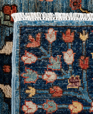 Serapi One of a kind Wool Light Blue Area Rug 8' 0" x 9' 8"