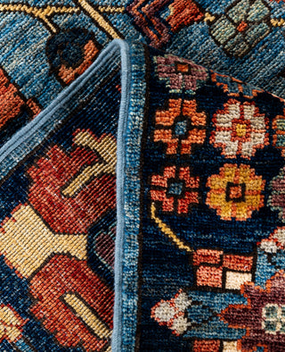 Serapi One of a kind Wool Light Blue Area Rug 8' 0" x 9' 8"