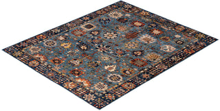 Serapi One of a kind Wool Light Blue Area Rug 8' 0" x 9' 8"