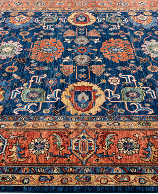 Serapi One of a kind Wool Blue Area Rug 8' 1" x 10' 4"