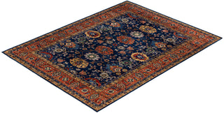 Serapi One of a kind Wool Blue Area Rug 8' 1" x 10' 4"