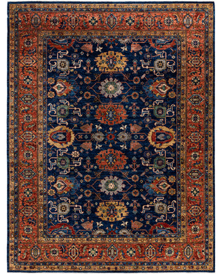 Serapi One of a kind Wool Blue Area Rug 8' 1" x 10' 4"