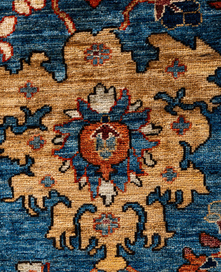Serapi One of a kind Wool Light Blue Area Rug 7' 11" x 9' 10"