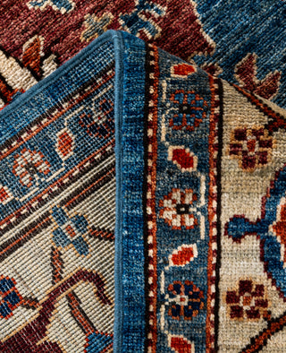 Serapi One of a kind Wool Light Blue Area Rug 7' 11" x 9' 10"