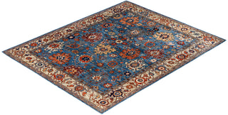 Serapi One of a kind Wool Light Blue Area Rug 7' 11" x 9' 10"