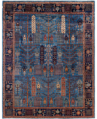 Serapi One of a kind Wool Light Blue Area Rug 7' 11" x 10' 2"