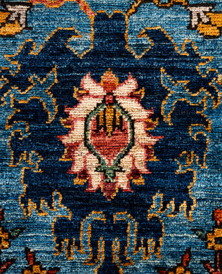 Serapi One of a kind Wool Light Blue Area Rug 8' 2" x 9' 10"