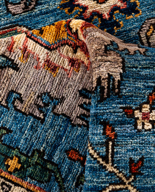 Serapi One of a kind Wool Light Blue Area Rug 8' 2" x 9' 10"