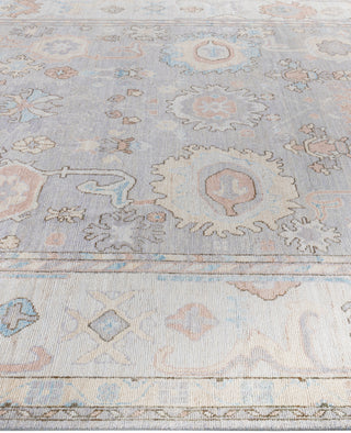 Oushak One of a kind Wool Gray Area Rug 8' 10" x 11' 10"