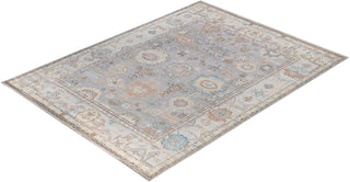 Oushak One of a kind Wool Gray Area Rug 8' 10" x 11' 10"