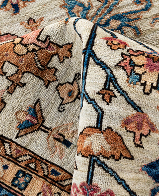 Serapi One of a kind Wool Light Gray Area Rug 8' 1" x 9' 10"