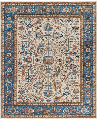 Serapi One of a kind Wool Light Gray Area Rug 8' 1" x 9' 10"
