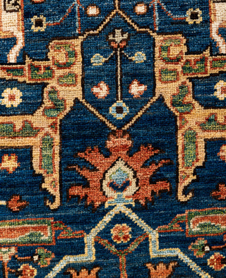 Serapi One of a kind Wool Blue Area Rug 8' 1" x 9' 9"
