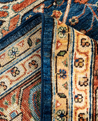 Serapi One of a kind Wool Blue Area Rug 8' 1" x 9' 9"