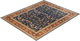Serapi One of a kind Wool Blue Area Rug 8' 1" x 9' 9"