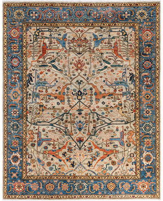 Serapi One of a kind Wool Gray Area Rug 7' 11" x 9' 9"