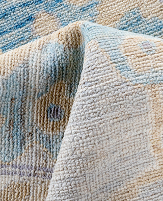 Oushak One of a kind Wool Light Gray Area Rug 9' 3" x 11' 10"