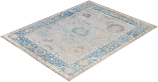 Oushak One of a kind Wool Light Gray Area Rug 9' 3" x 11' 10"