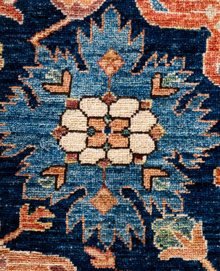 Serapi One of a kind Wool Blue Area Rug 8' 1" x 9' 9"