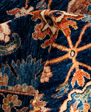 Serapi One of a kind Wool Blue Area Rug 8' 1" x 9' 9"