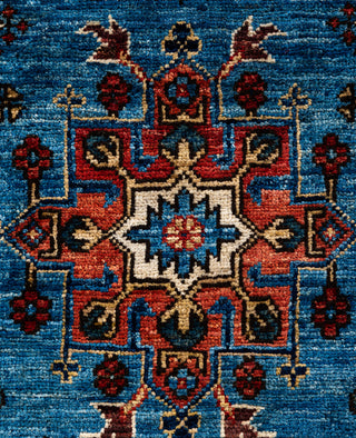 Serapi One of a kind Wool Light Blue Area Rug 5' 11" x 8' 10"