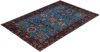 Serapi One of a kind Wool Light Blue Area Rug 5' 11" x 8' 10"