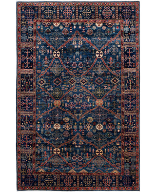 Serapi One of a kind Wool Blue Area Rug 5' 10" x 8' 11"