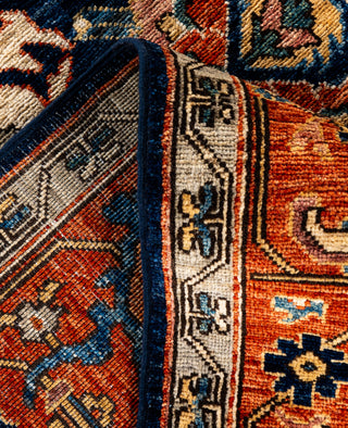 Serapi One of a kind Wool Blue Area Rug 6' 3" x 9' 2"