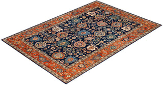 Serapi One of a kind Wool Blue Area Rug 6' 3" x 9' 2"