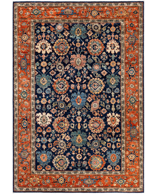 Serapi One of a kind Wool Blue Area Rug 6' 3" x 9' 2"