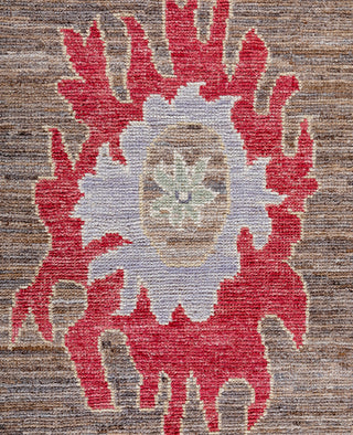 Oushak One of a kind Wool Brown Area Rug 9' 0" x 11' 11"