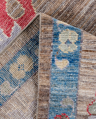 Oushak One of a kind Wool Brown Area Rug 9' 0" x 11' 11"