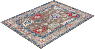Oushak One of a kind Wool Brown Area Rug 9' 0" x 11' 11"