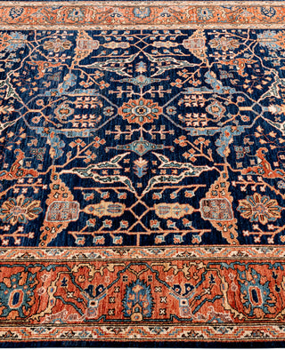 Serapi One of a kind Wool Blue Area Rug 6' 0" x 8' 11"