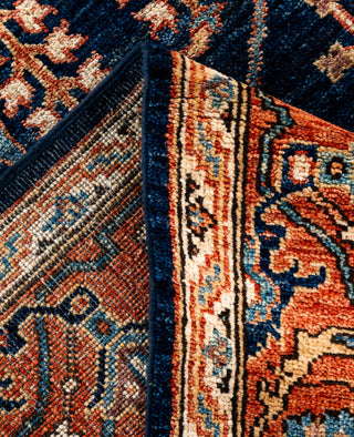 Serapi One of a kind Wool Blue Area Rug 6' 0" x 8' 11"