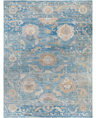 Oushak One of a kind Wool Light Blue Area Rug 9' 0" x 11' 10"
