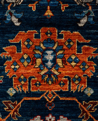 Serapi One of a kind Wool Blue Area Rug 6' 0" x 8' 10"