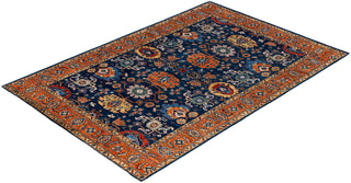 Serapi One of a kind Wool Blue Area Rug 6' 0" x 8' 10"