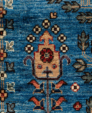 Serapi One of a kind Wool Light Blue Area Rug 6' 2" x 8' 9"