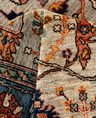 Serapi One of a kind Wool Light Gray Area Rug 5' 11" x 8' 9"